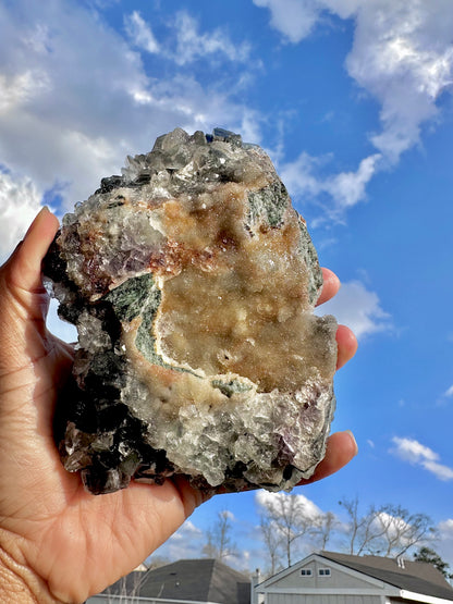 Uv Reactive Sphalerite and Fluorite Large Specimen