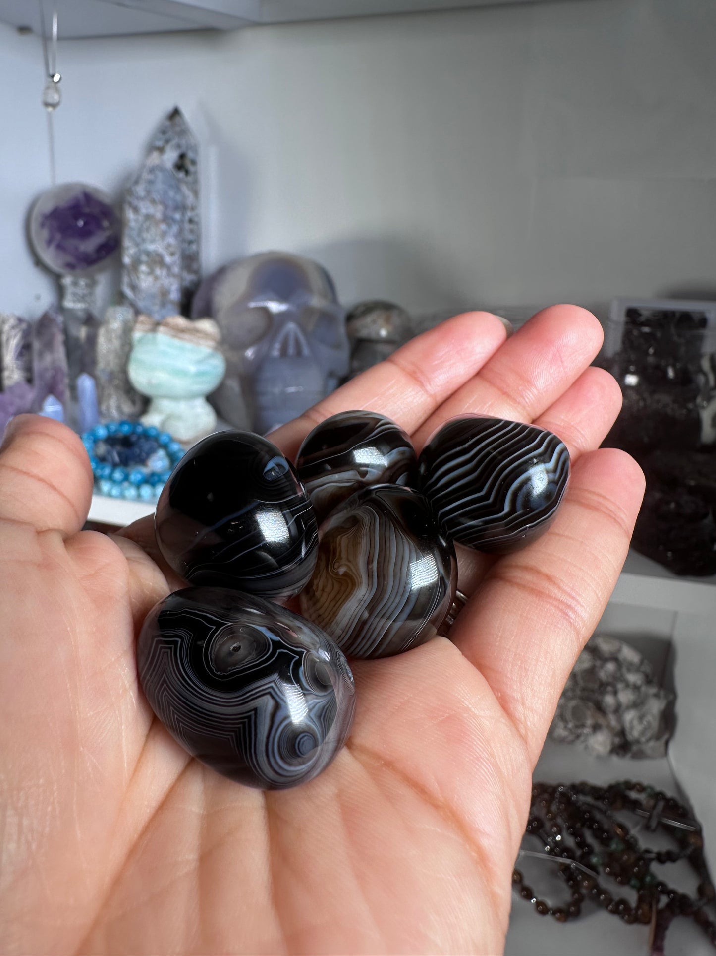 Black Sardonyx Agate Tumble